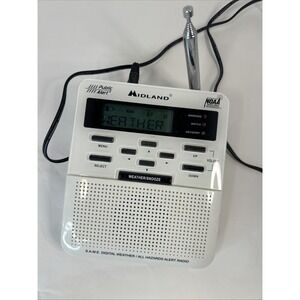 Midland WR100 Weather Alert‎ Radio - working with Power Cord  Read